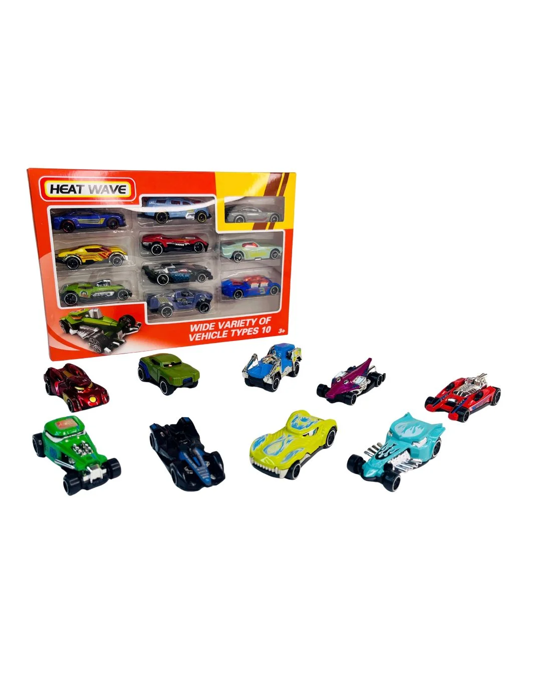 HEAT WAVE – 10-Piece Die-Cast Car Set