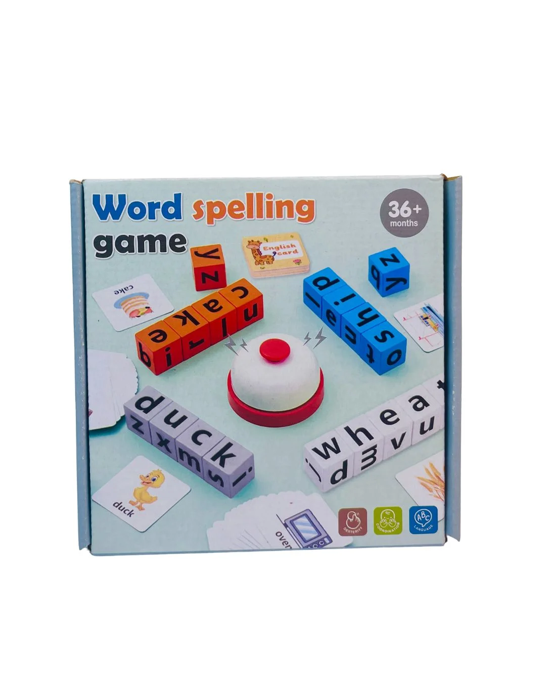 Word Spelling Game with Bell – Fun Learning Toy for Kids