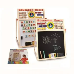 Kids Learning Aid Education Board With Magnetic White And Black Board